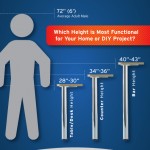 Average table height infographic